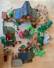 Playmobil Bauernhof Forsthaus Kletterfelsen Pferde  3072 4207 5423 4492 5225