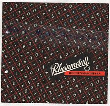 SÖMMERDA, Prospekt 1956, Rheinmetall Rechenmaschinen KEL IIc 