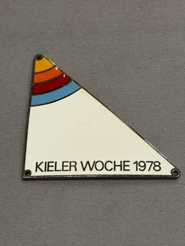 Vintage plakette kieler woche - vintage,