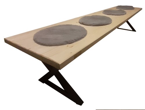 Sitzbank naturholz 200cm natur - sitzbank,