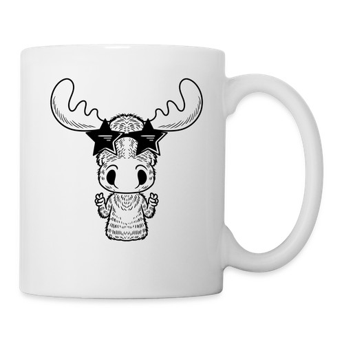 Elch tasse mit sonnenbrille - elch,