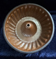 Alte Große Gugelhupf Backform - Ton Backform - Steingut (23cm) Deko