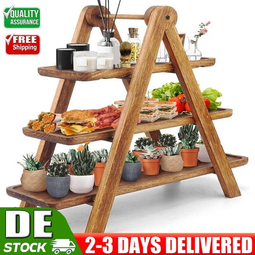 Holz etagere rechteckige - holz, etagere,