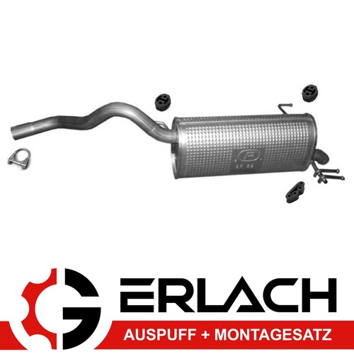 Auspuff mit montagesatz für - mit,