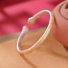 F02 Armspange Katzenpfoten Arabesken vergoldet Feinsilber Silber 999 Armreif