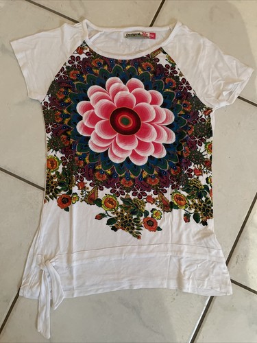 Desigual shirt mit blumen - t-shirt,