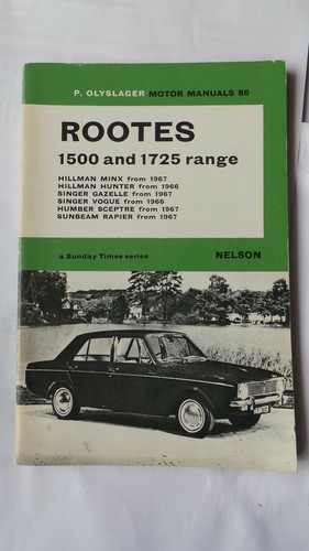 Rootes 1500 1725 minx hunter - rootes,