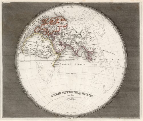 Alte welt original stahlstich - welt,