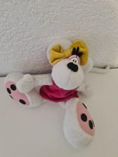 Diddl Maus Plüsch Diddlina Mädchen mit pinken Rock und gelber Schleife ca.33cm