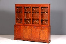 Wunderschöne Englische Vitrine Bücherschrank Buffet Antik Stil Englisch Mahagoni