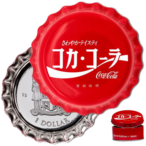 Silbermünze coca cola - silbermünze, coca-cola®