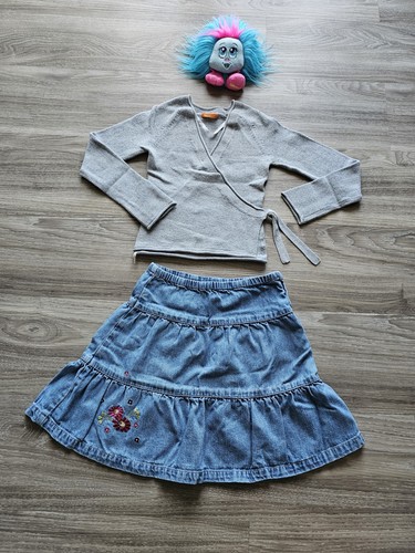 Mädchen set 122 128 jeans - gr.122/128,