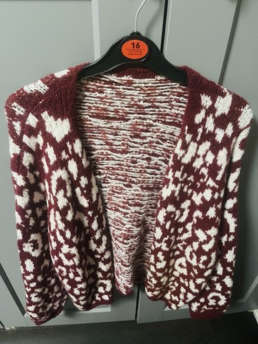 Strickjacke leo bordeaux neu - bordeaux,