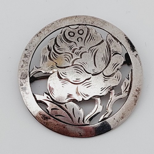 800er silber florale blumen - silber,