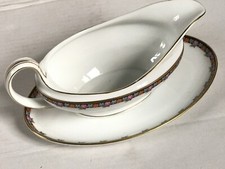 Soßiere Sauciere mit Blumenband HR Hutschenreuther Selb Bavaria *