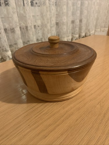 Holzschale mit deckel - holzschale,
