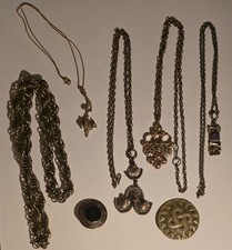 LOT Finnish BRONZE Nordic Jewelry Sarpaneva Kalevala Koru Necklace Pendant Brooc
