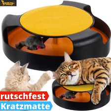 Katzenspielzeug Maus Katzen Kugelbahn Kreis mit Kratzmatte Spielzeug Spielmaus