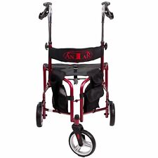 Antar Premium 3-Rad Rollator Dreirad-Rollator Leicht mit Sitz und Rückengurt