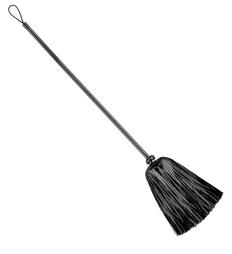 Schwarzer hexenbesen mit - schwarzer,