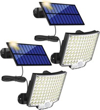 2x Solar Wandleuchte 106 LED