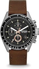 Fossil CH2885 Uhr für Herren Chronographenwerk Lederarmband NEU OVP