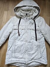 Damen Winterjacke Anorak Soccx Gr. M Weiß Mit Kapuze