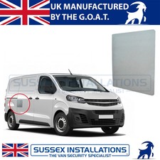 Für Vauxhall (Opel) Vivaro (ab 2019) Seitenladetürsicherung, Reparaturschild, Blech