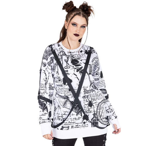 Gothic oversized pullover - gothic,