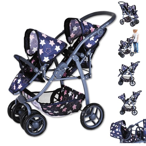 Knorrtoys zwillingspuppenwagen - knorrtoys,