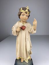 Heiligenfigur Skulptur Jesus Kind Jesulein geschnitzt farbig gefasst selten