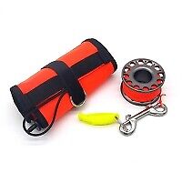 Atlantis - Safety Set, 180cm Boje 30m Spool und Pfeife - Farbe: Grau