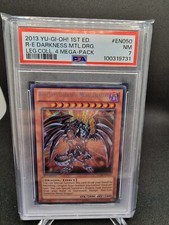 YU-GI-OH! YGO 2013 RED-EYES DARKNESS METAL DRAGON LEG. COL. 4 MEGA-PACK #50 PSA7