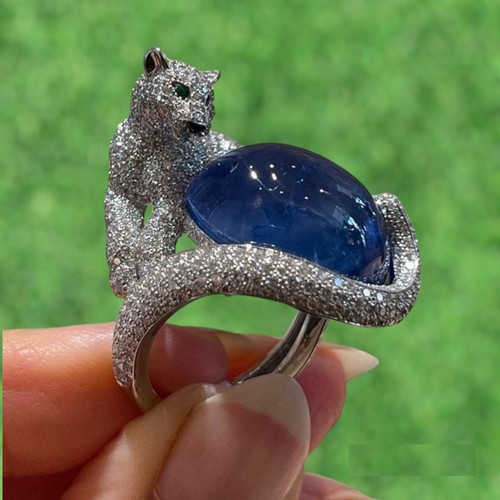 Lab created blue sapphire - lab, &