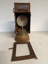 orig. alte Karbidlaterne DR Deutsche Reichsbahn  Leipzig Werk Karbidlampe 