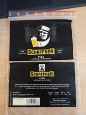 Bieretikett Beer Label Sachsen Bayrrischer Bahnhof Schaffner Pils Craft Bier 