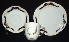 Porzellan Tasse Untertasse Kuchenteller 3teiliges Winterling  Sammelgedeck