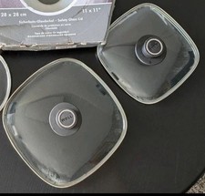 2x Woll Glasdeckel  eckig 