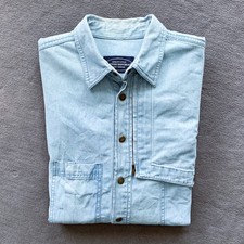 Jeanshemd hellblau stonewashed – Quality Style – Cotton Republic – Größe L