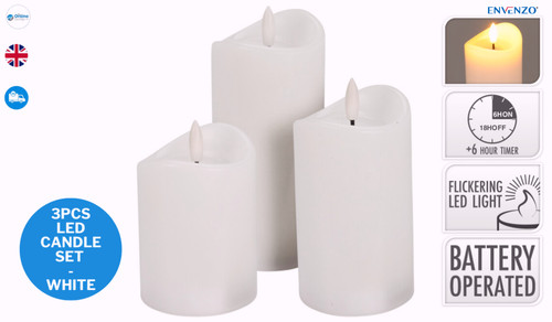 Flammenlose led kerzen - led,