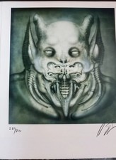 HR Giger Lithographie Dämon