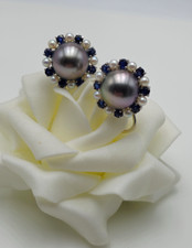 Tahiti-Perlen-Ohrstecker mit