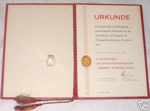 Ddr nva ehrennadel des - ddr, asv