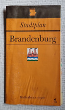 Stadtplan Brandenburg DDR 1977 6. Auflage 1985 Touristverlag Berlin/Leipzig