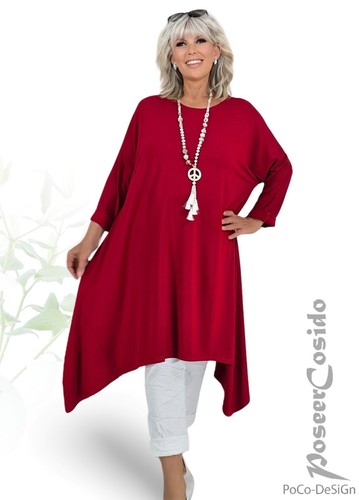 Lagenlook long tunika shirt - long,
