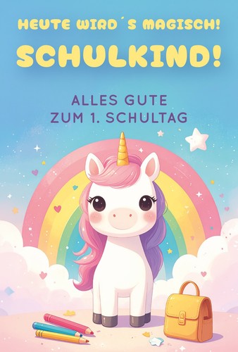 Karte zur einschulung - karte,