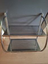 Badregal Wandregal silber Metall