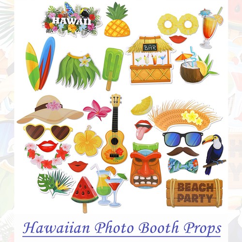 30pcs hawaii fotokabine - fotokabine, slefie