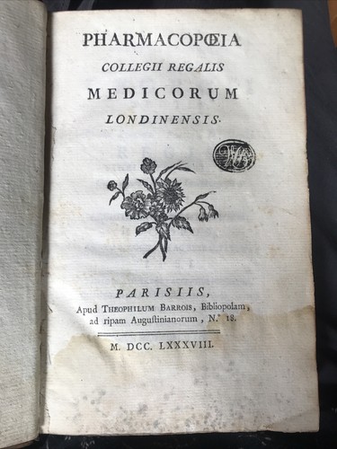 Barrois pharmacopoeia collegii - pharmacopoeia,