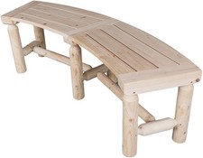Gartenbank aus holz gebogen - aus,